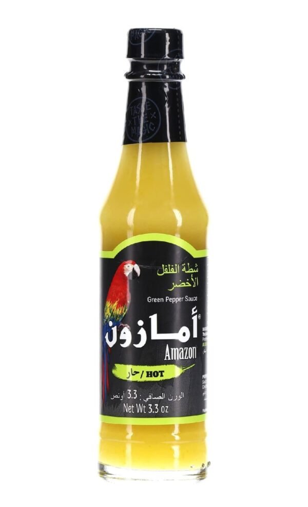 صلصة حارة بالفلفل الاخضر امازون 3.3 اونصة