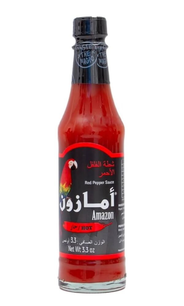 صلصة حارة بالفلفل الاحمر امازون 3.3 اونصة
