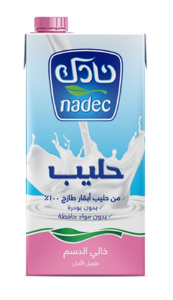 حليب نادك خالي الدسم 1 لتر *12