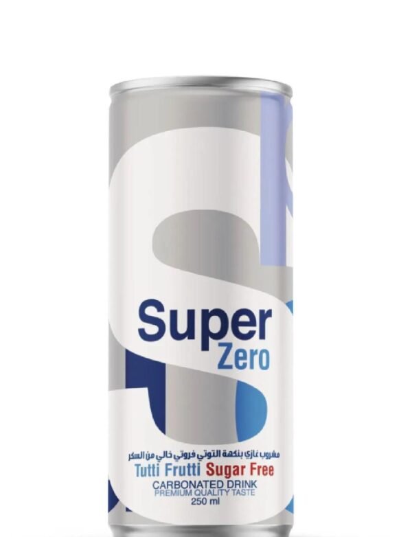 سوبر غازي توتي فروتي حالي من السكر 250ml