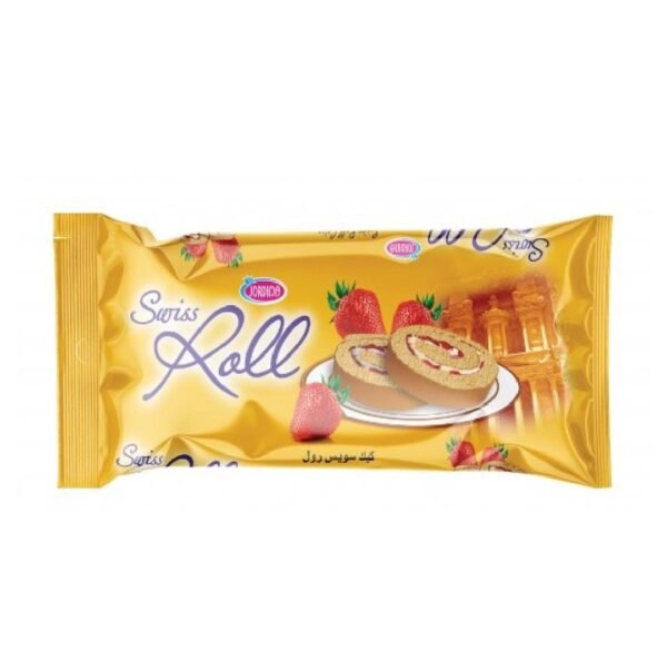 جوردينا سويس رول كيك عائلي بالفراولة 240 غم *8